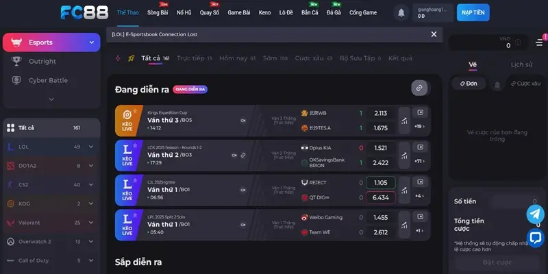 Sơ lược về Esports FC88