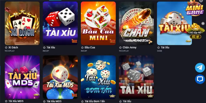 Kho game bài FC88 vô cùng phong phú, thú vị